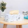 NEW Arrival! Marble Towel Dispenser Faux Leather Tissue Box Cover Holder Elegant Royal Car Home Napkin Towel Tissue Holder Case