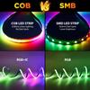 5M/3M WS2811 RGB IC COB adressierbare LED-Streifenlichter, DC12V, 576LEDs/m, Traumfarbe, flexible TV-Hintergrundbeleuchtung, Zimmer- und Partydekoration