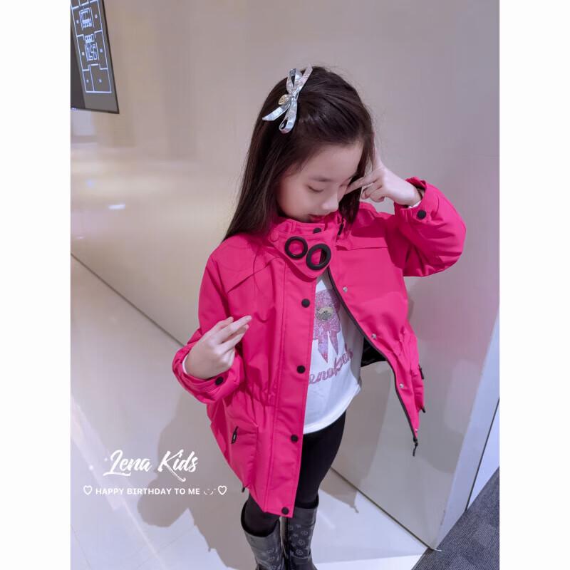 LENAKIDS Girls  3-Proof Fleece Outdoor Jacket 140