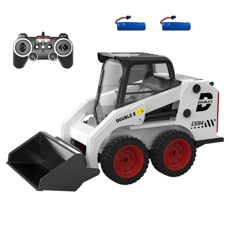 Double E E594 1:14 Rc Truck Loader Cars Trucks Remote Control Engineering Vehicles Excavator Skid Steer Tractor Toy For Boy Gift