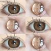 EYESHARE 1 Pair BUBBLE Gray Contact Lenses for Eyes Brown Natural Korean Softlens Beauty Eye Makeup Lens