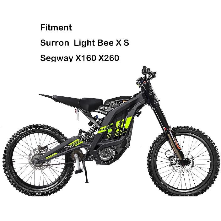 Protetor de Cauda para Para-lama Traseiro para Surron Light Bee X S e Segway X160 X260, Protetor de Lama para Moto de Terra, Para-lama Traseiro Curto Peças e Acessórios Sur-Ron, Preto, Não