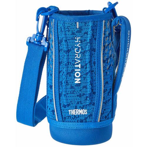 Thermos Replacement Sports Bottle FHT-801F with Handy Pouch, Blue Silver (BLSL)