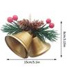 Weihnachtsglocken Bastelglocken Ornamente mit Schnur Schellen Glocken Weihnachtsbaumschmuck Metall Schellen DIY Basteln Weihnachtsgeschenk