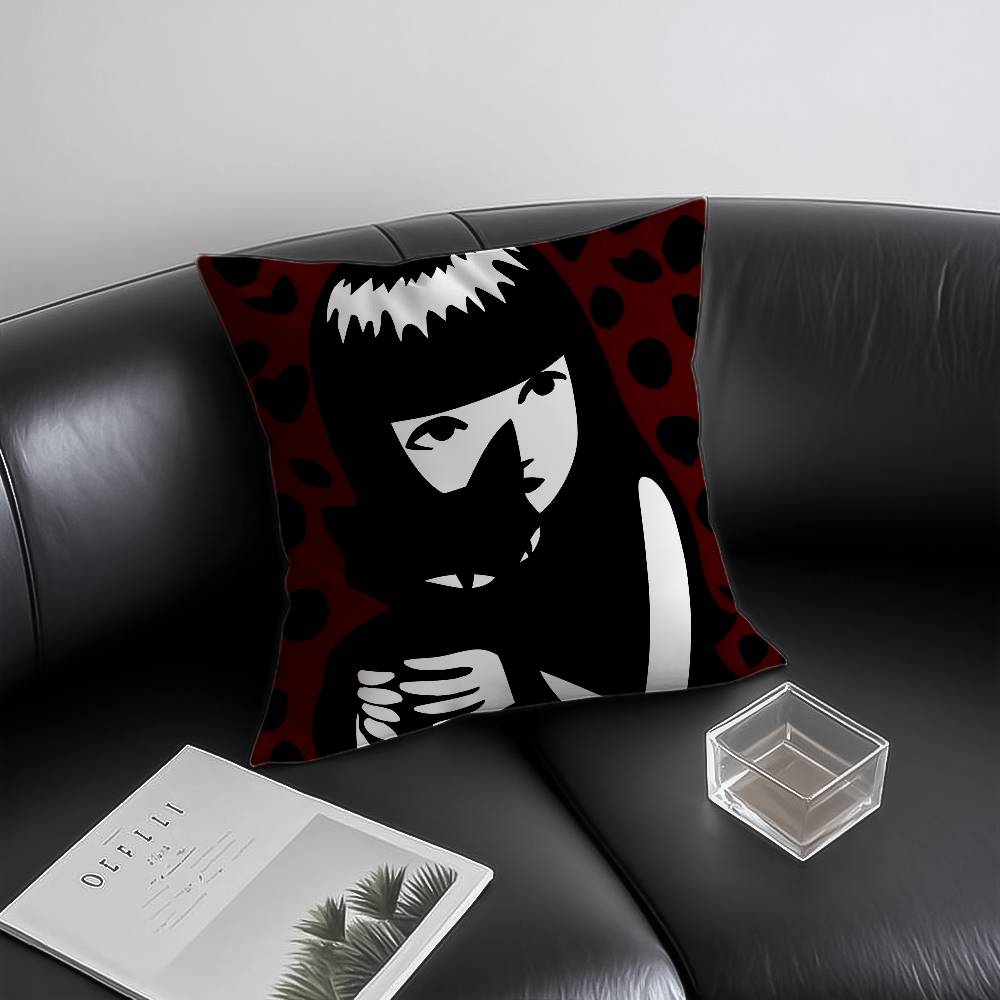 Anime E-Emily The Strange Pillow Case Anti-dustmite Invisible Zipper Sofa Bed