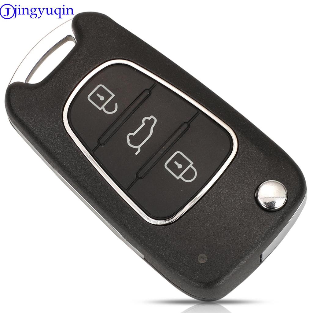 XHORSE Jingyuqin XNHY02EN Wireless Universal Remote Key for HYUNDAI Flip 3 Buttons Remotes for VVDI Key Tool English Version
