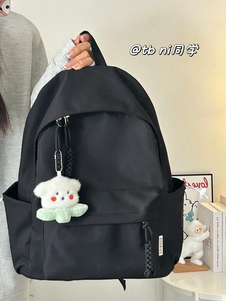 Schoolbag Schoolbag Female College Student Simple Design Junior High School Student Backpack Large Capacity Korean Version Mori Girls Travel Backpack