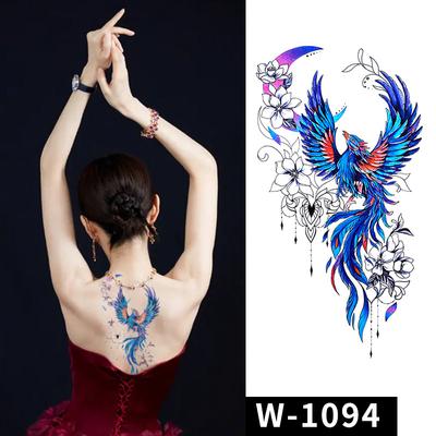 Flower Arm Tattoo Sticker Waterproof Long Lasting Flower Butterfly Half Arm Tattoo Sticker
