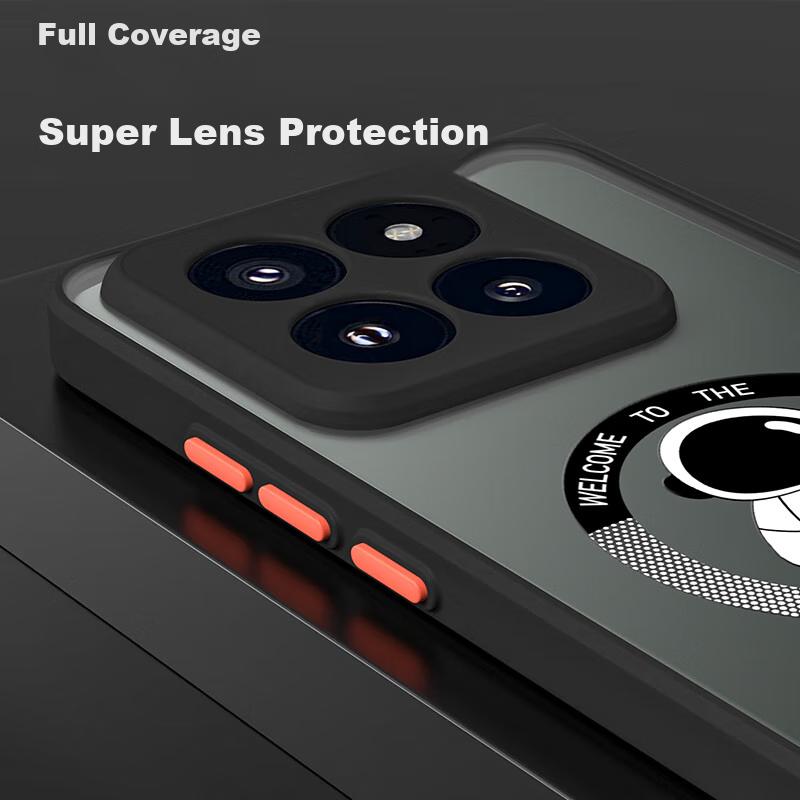 Phone Case for Xiaomi 14 Pro, Xiaomi 14 Pro Shockproof Silicone Upgraded Lens Full Protection Personalized Design Contrasting Colors - Fish In Water