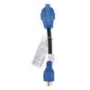 RV Power Adapter Conversion Cable 30A to 30A 125V 10awg 3 Cord for Charging Vehicles Blue