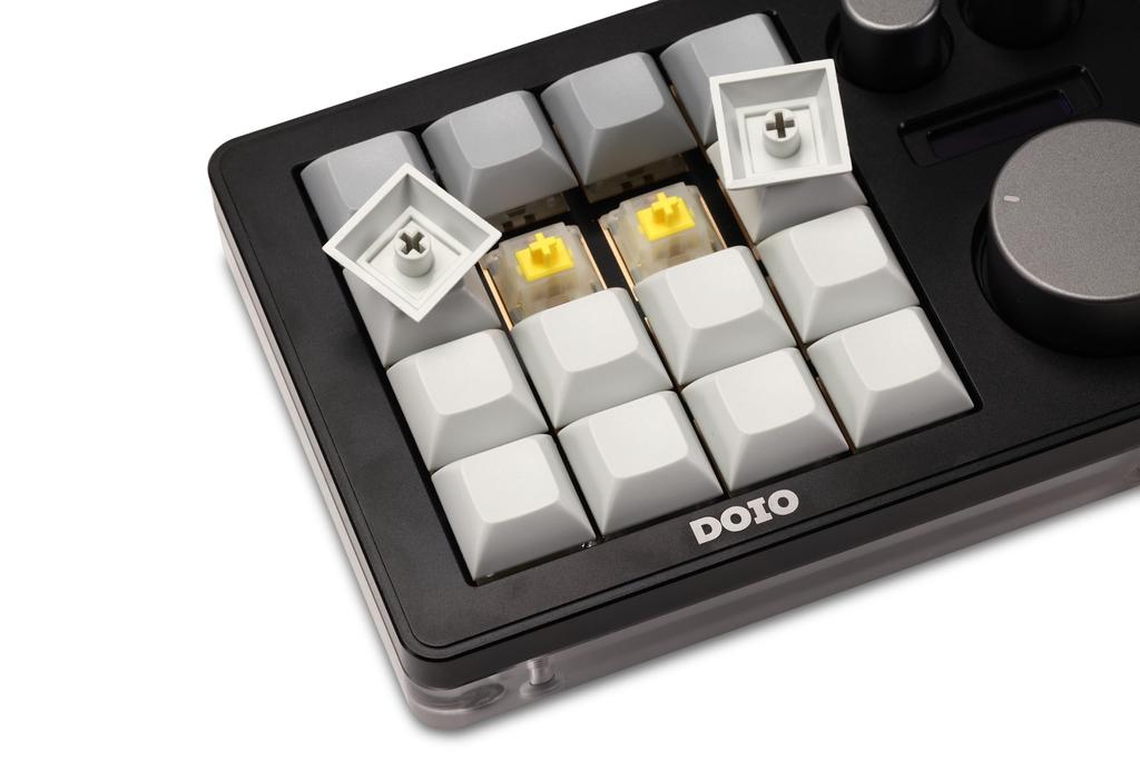 KB16 Macro Mechanical RGB 16 Compatible with and Other Software Keyboard, Aluminum, One-Handed, VIA, Hot-Swap, Programmable, Keys, Ps, Pr, Lrc,