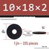 Blackened Thickened Metal Flat Washer Spacer, Round, M3-M42