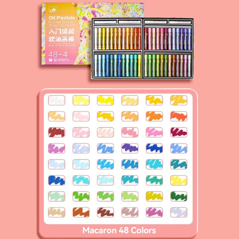 Artist Soft Oil Pastel Set 16/24/36/48 Colors Beginners Painting Drawing Student Graffiti Art Crayons Washable Oil Paint Sticks