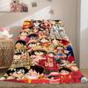 One Piece Anime Luxury Flannel Lightweight Blanket Home Decor Sofa Bed Travel Cover Family Gift LXR163