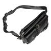 Fashion Men'S And Women'S Fanny Packs, High-Quality First-Layer Cowhide Black Fanny Packs, Breast Bags, Genuine Leather Satchel.