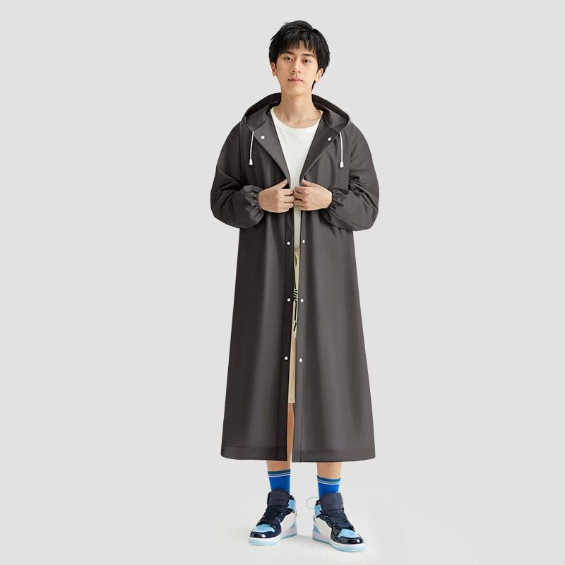 1PC Long Raincoat Unisex Adult For Tourism Hiking Non Disposable Thickened Rain Gear Waterproof Outdoor Travel Universal