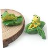INOOMP Groda Figurer (2 st) Dekorativa grodfigurer Minigrodor Bordsdekor Trädgårdsdisplay Söta Natur
