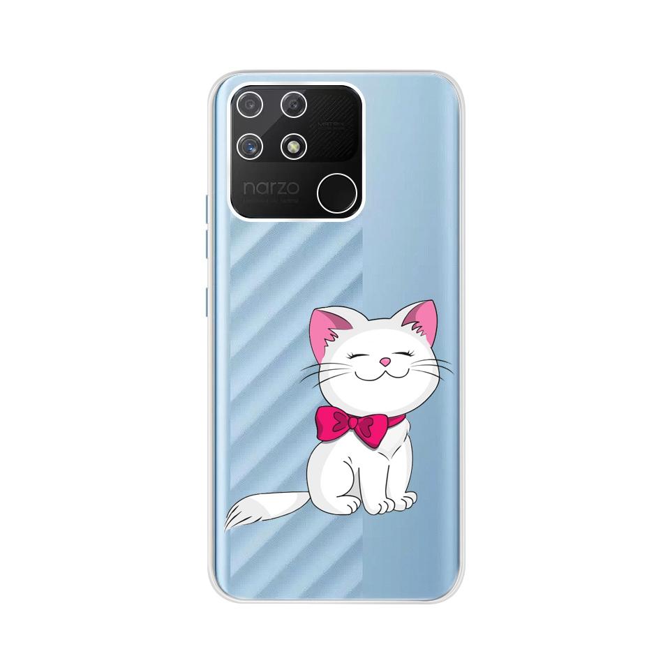Weiche Silikonhülle Für Raelme Narzo 50A RMX3430 HandyhülleTransparente TPU-Abdeckung Für Realme Narzo50a 50 A 6.5" Rückseiten Hüllen Bumper