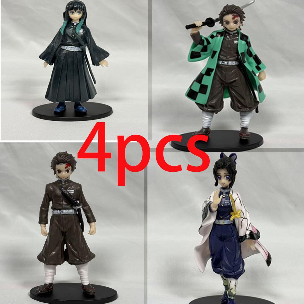 Non-Toxic .Spot Anime Slayer Kimetsu No Yaiba Figure Kamado Tanjirou Action Figure Agatsuma Zenitsu Nezuko Warrior Pvc Model Toys