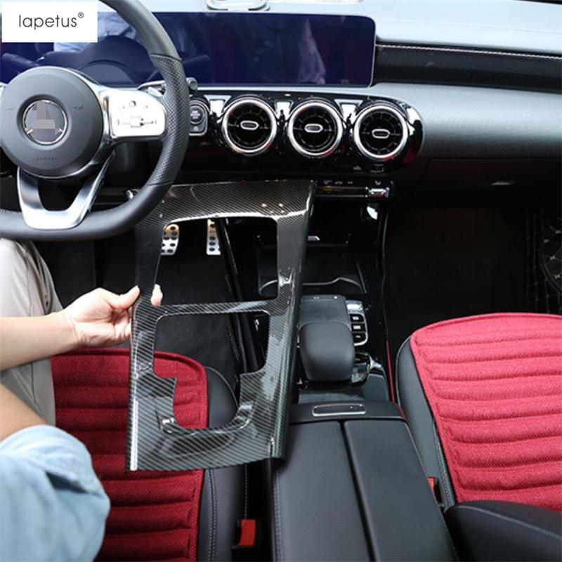 Mittelkonsolen-Schalthebel-Panel-Rahmen-Dekorationsabdeckung Zierleisten Zubehör für Benz A-Klasse W177 A180 A200 A220 A250 -