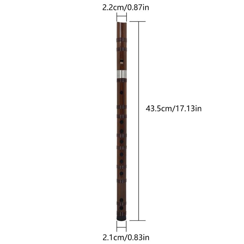 Flauta Chinesa de Bambu Destacável Instrumento de Sopro Madeira Flauta Chinesa Flauta Portátil Instrumentos Musicais de Sopro Duradouro