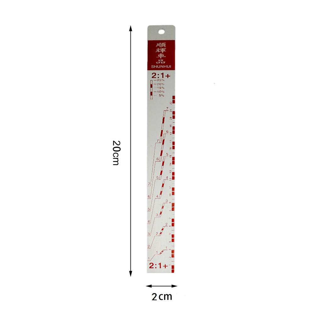 Mixing Tool Standard Car Paint Ruler Suitable for Cars Paint Ruler Ruler Paint Tool Black/R-ed Rulers Drop shipping