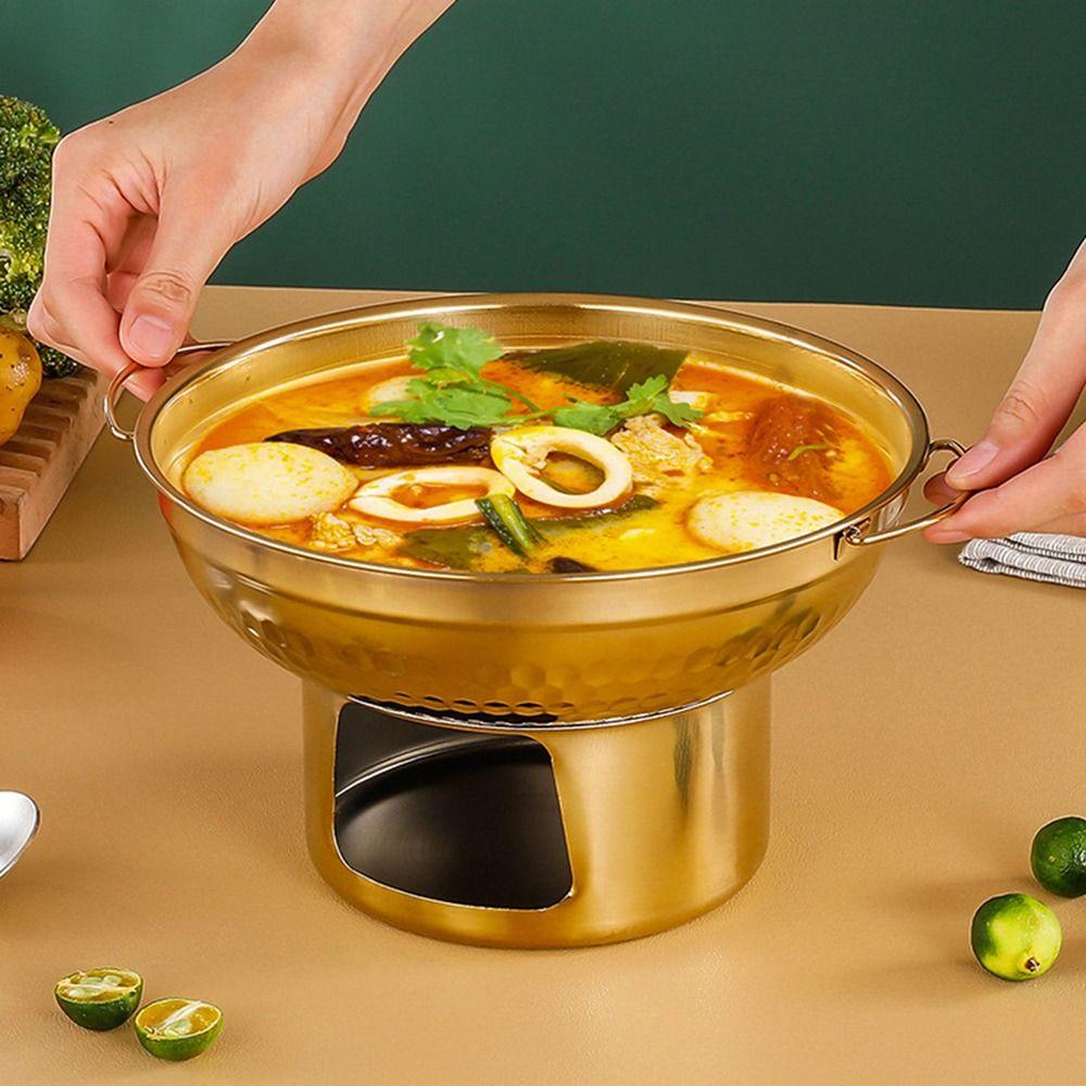 20/22cm Thai Hot Pot Thickened Dessert Holder High Quality Double Ears Hot Pot  Household
