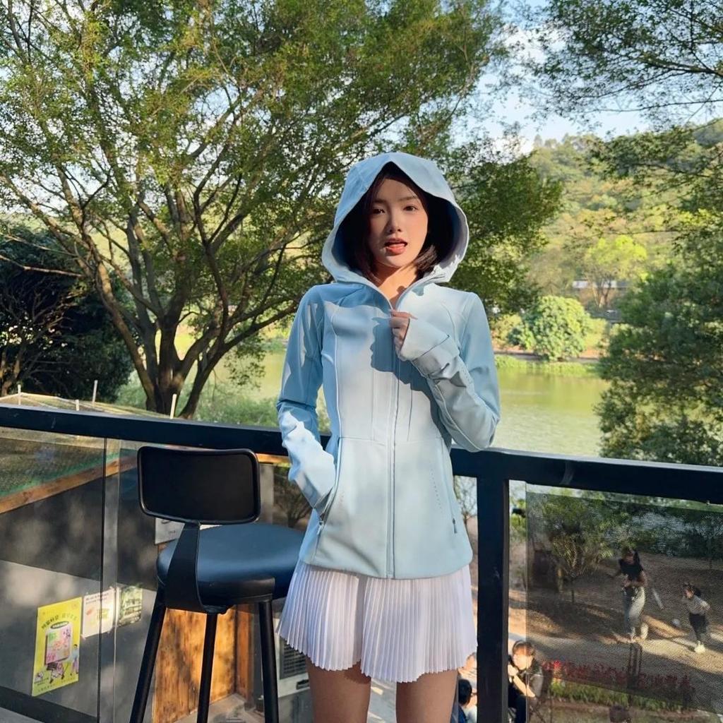 Lulu-X Women's Waterproof Hooded Softshell Rain Jacket with Fleece Lining