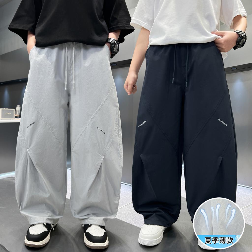 Boys' Summer Pants 2026 New Mid Size Children's Summer Boys' Thin Summer Children's Casual Straight Leg Mosquito Proof Pants