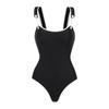 1011 European and American swimwear new black high-end one-piece swimsuit female explosion