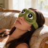 3D Sad Frog Sleep Mask Natural Sleeping Eyeshade Cover Shade Eye Patch Women Men Soft Portable Blindfold Travel Eyepatch