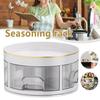 Rotating Spice Storage Holder Large Capacity Spice Storage Case Kitchen Supplies