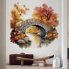 Self-Adhesive Wall Sticker Maple Tree Pattern Warm Home Decor for Living Room Bedroom Corridor Entrance Background