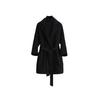 Hepburn Style Women's Loose Mid-Length Wool Coat for Autumn and Winter