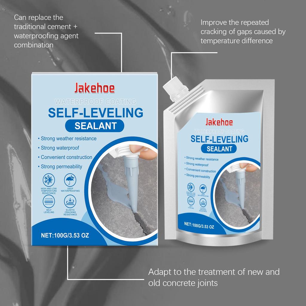 Waterproof coating self-leveling sealant Auxiliary waterproofing substrate protection indoor and outdoor general-purpose adhesive