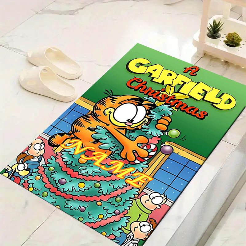 Custom 1Pc Garfield'S Adventure Rug Office Carpet Indoor Outdoor Entrance Doormat Nonslip Soft And Comfortable Living Room D291568
