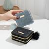 Small Fur Ball Bag, Double Layered Wallet, Diamond Grid, Ladies', Short, Hand-held, Coin Purse