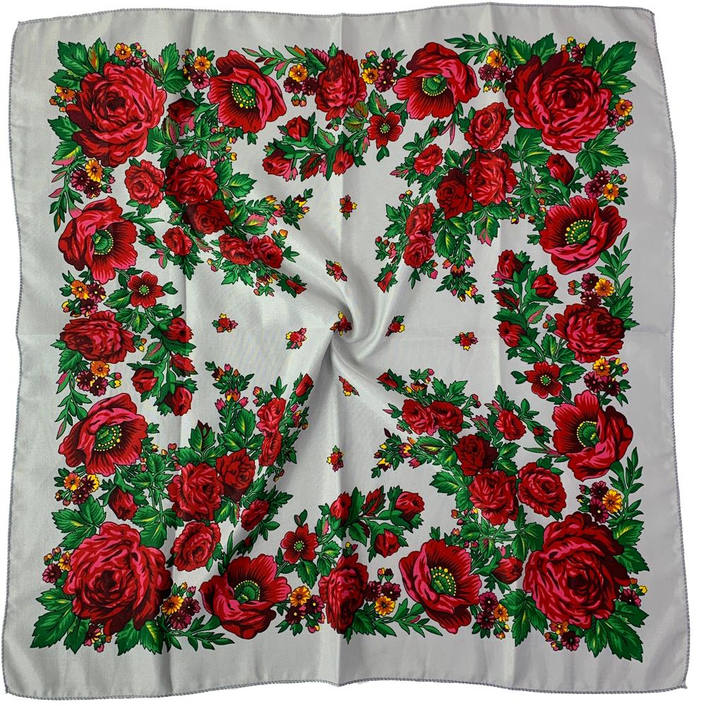 70*70Cm Russian Square Scarf Women Luxury Floral Print Bandana Lady Headband Scarves Babushka Handkerchief Head Wraps