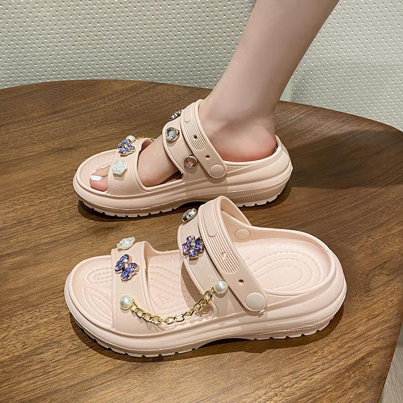 Fashion 2025 Women's Summer Slippers Thick Bottom Platform Sandals Casual Outdoor Beach Slides Soft EVA Home Slipper DIY Fashion Clogs