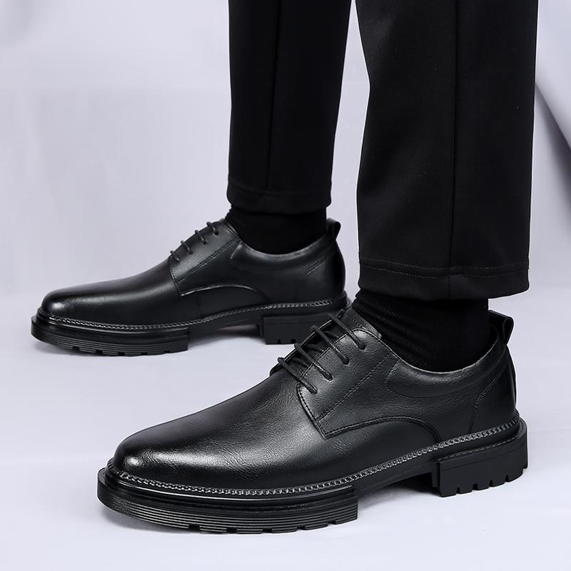 New men's formal leather shoes Fashionable minimalist design Wedding Outdoor Party work Office  Leisure business men's shoes