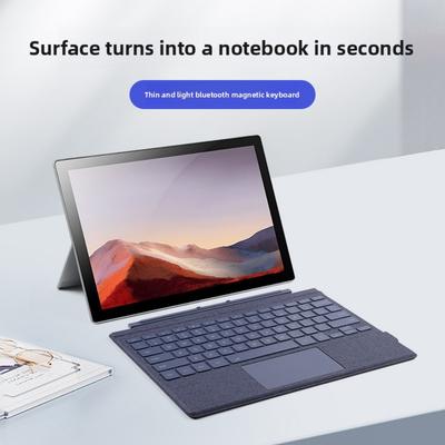 Bluetooth-Tastatur für Microsoft Surface Pro 9 mit farbiger Hintergrundbeleuchtung und magnetischer kabelloser Ladefunktion