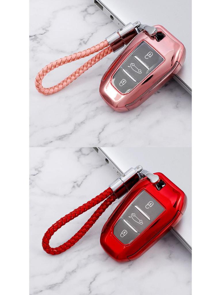 Dongfeng Peugeot 408/5008/508L Key Cover 2019 Model with New Logo, TPU Car Key Bag