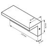 Garden Facade Wall Lamp Tesa Q Led 10W Ip54 4000K Black Goldlux