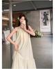 Loose Waist Off-Shoulder Camisole Dress - Women's Summer A-Line, High-End, Vacation Style, Super Fairy, Long Dress.