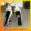 Temperament versatile pointed head bag head single shoes women's fashion thin heel bow new Chinese high heels women's 2025 autumn new