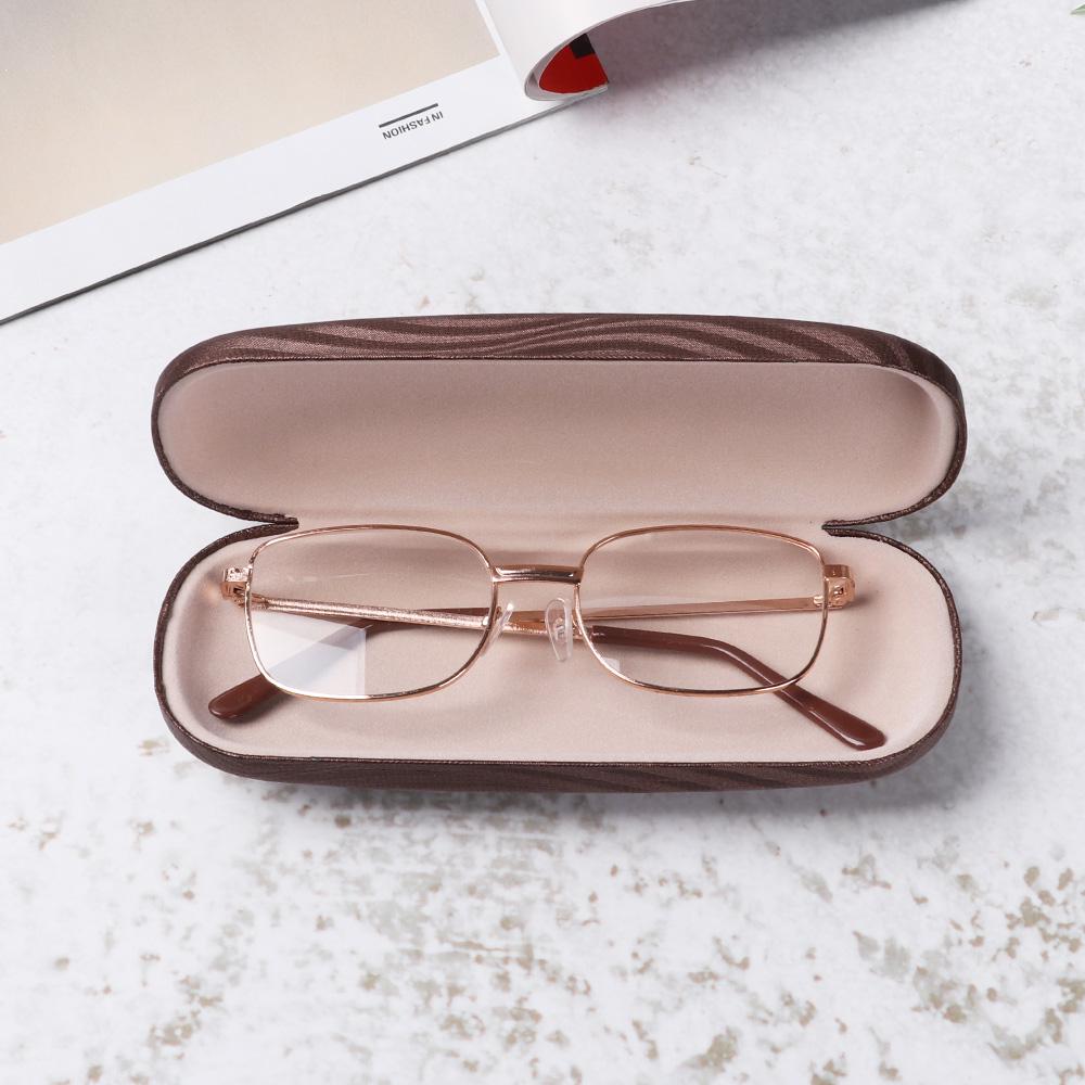 Wood Grain Unisex Spectacle Cases Leather Glasses Case Men Hard Frame Eyeglass Case Box Women Reading Glasses Box New Arrival