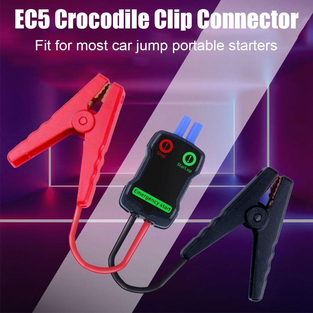 Auto-Jumper-Booster-Kabelclip Notfall-Autobatterie Intelligente Krokodilklemmen Rot-Schwarz-Clips für 12-V-Starthilfe