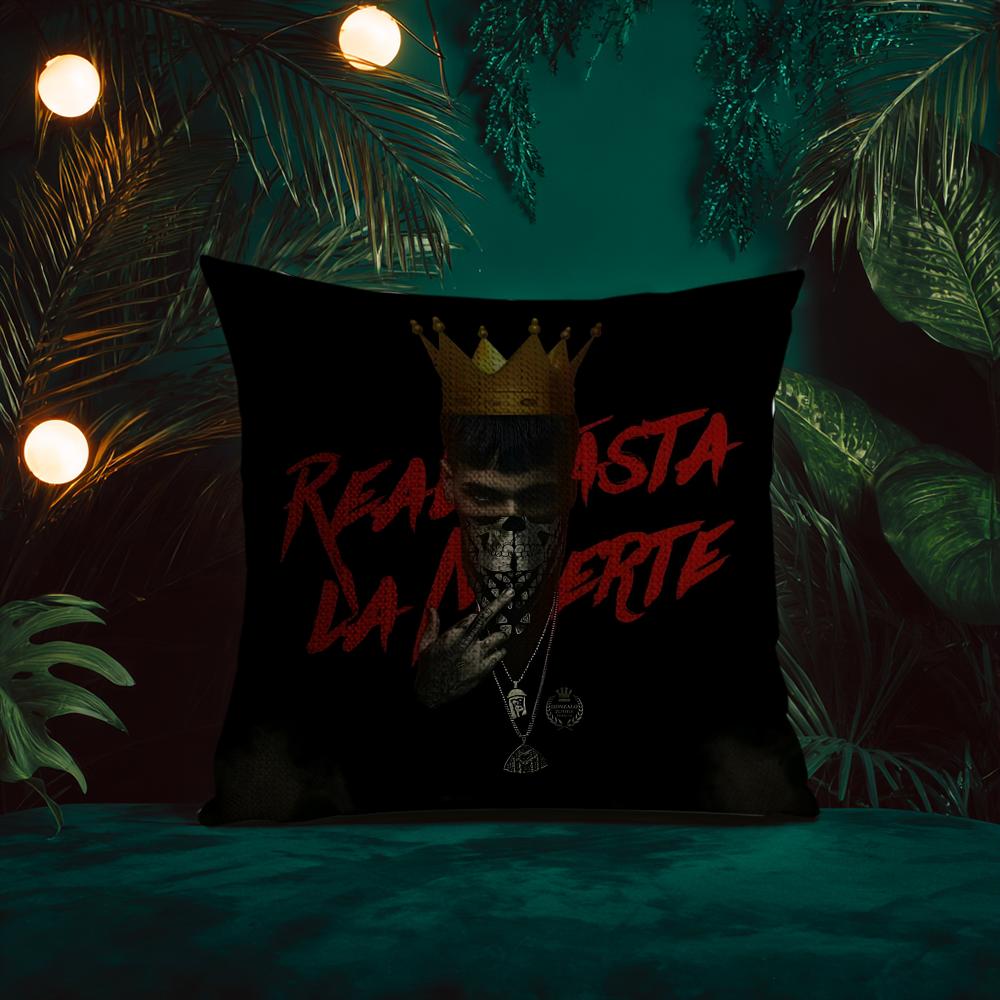 H-Hasta La M-Muerte Hot Cushion Cover Natural Linen Pillow Case Double-Sided Print Decorative Sofa Pillowcase Home Decor Gift