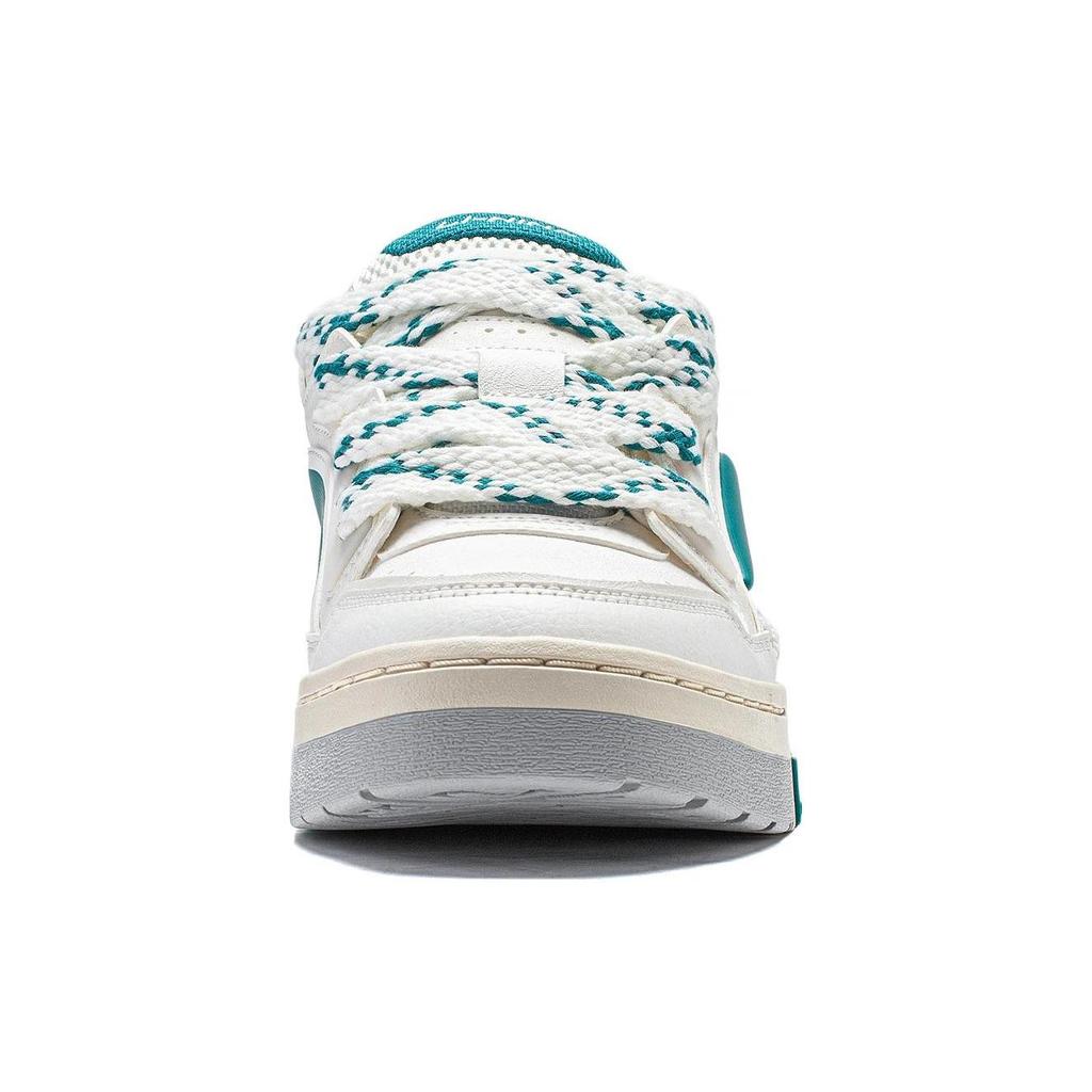 Li Ning Journey V2 Slip Resistant, Abrasion Resistant, Lightweight Low top Skateboard Shoes Men's White Turquoise AGCT137-1