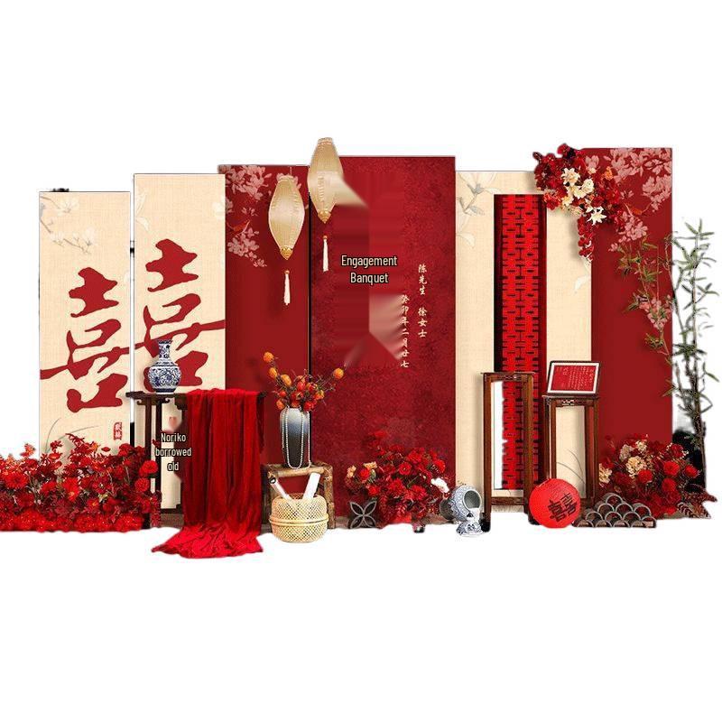 New Chinese Style White Ornament Banquet Decoration Set for Hotel Background Wall
